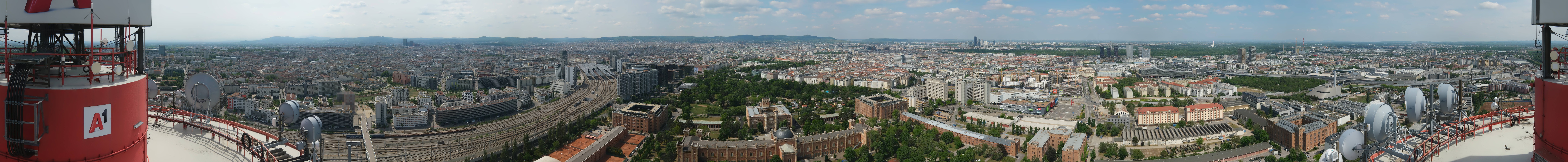 Archiv Foto Webcam Wien - Stadtpanorama