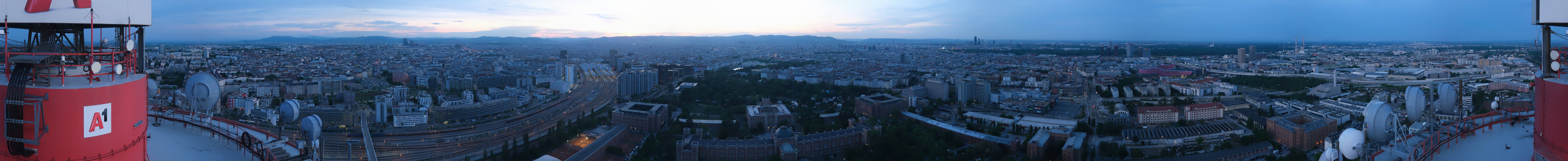 Archiv Foto Webcam Wien - Stadtpanorama