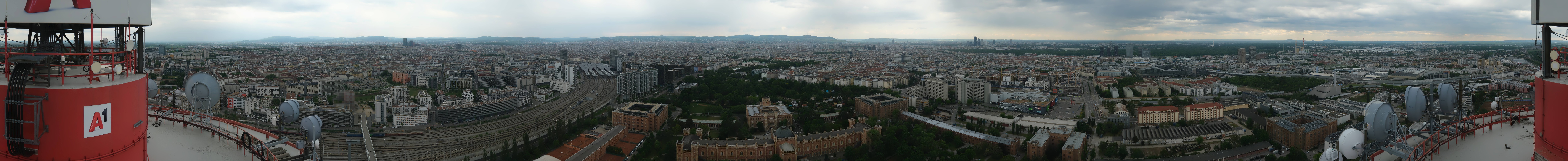 Archiv Foto Webcam Wien - Stadtpanorama