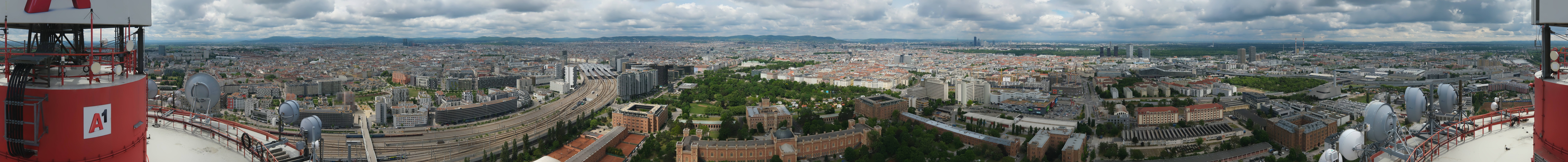 Archiv Foto Webcam Wien - Stadtpanorama