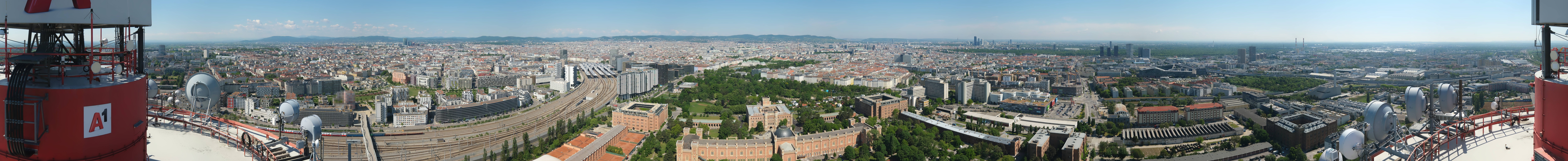 Archiv Foto Webcam Wien - Stadtpanorama