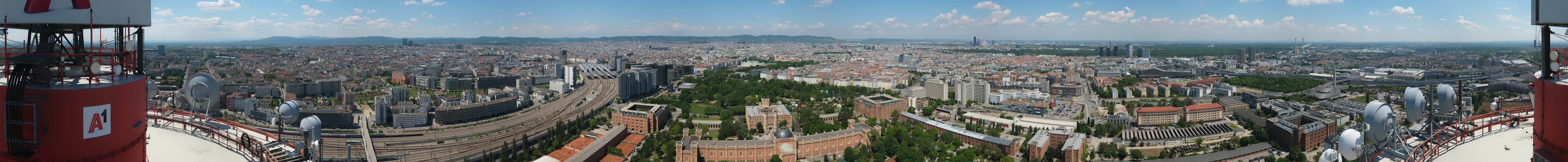 Archiv Foto Webcam Wien - Stadtpanorama