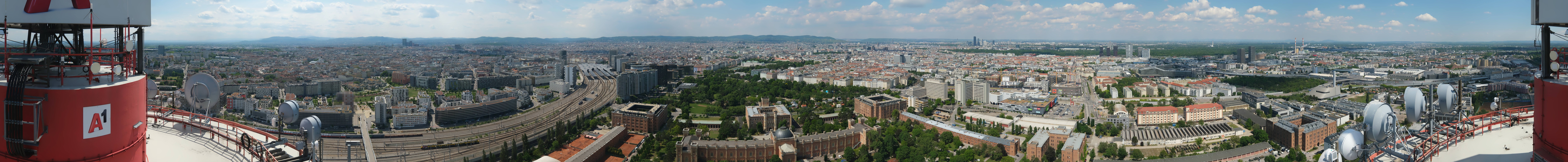 Archiv Foto Webcam Wien - Stadtpanorama