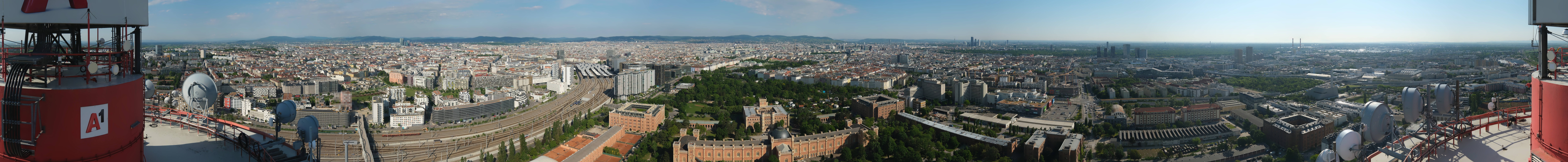 Archiv Foto Webcam Wien - Stadtpanorama