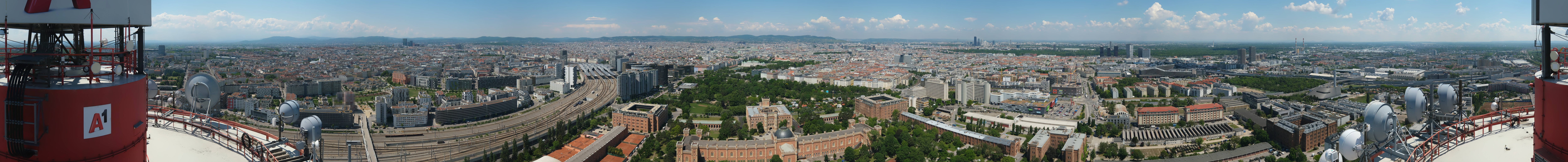 Archiv Foto Webcam Wien - Stadtpanorama