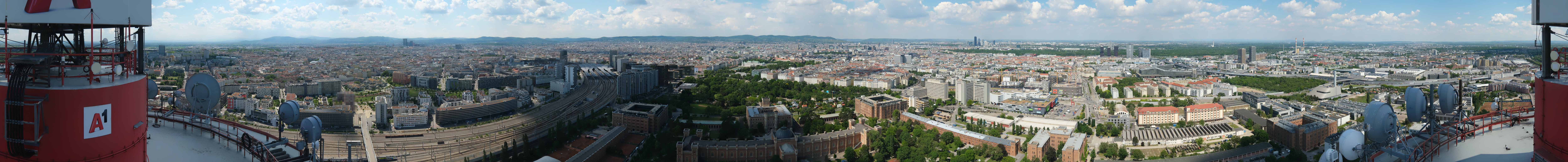 Archiv Foto Webcam Wien - Stadtpanorama