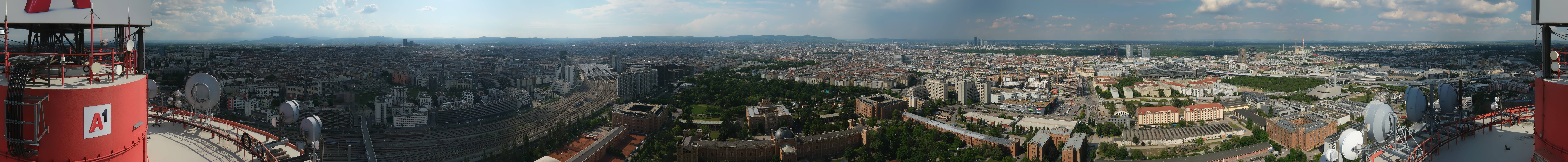 Archiv Foto Webcam Wien - Stadtpanorama
