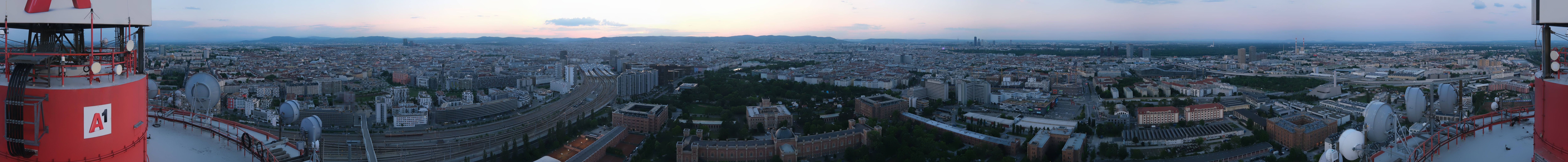 Archiv Foto Webcam Wien - Stadtpanorama