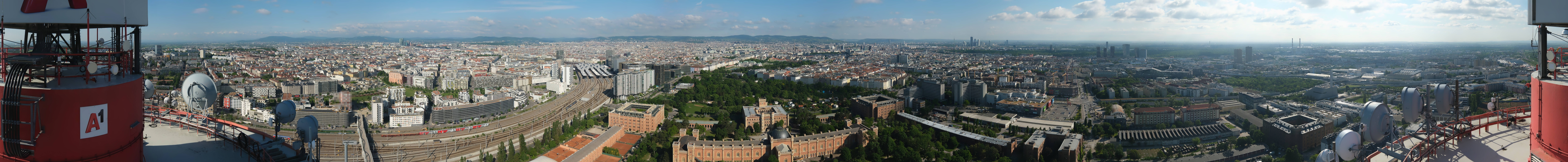 Archiv Foto Webcam Wien - Stadtpanorama