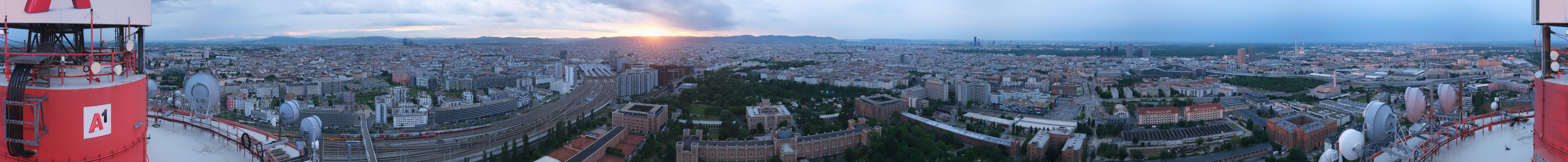 Archiv Foto Webcam Wien - Stadtpanorama