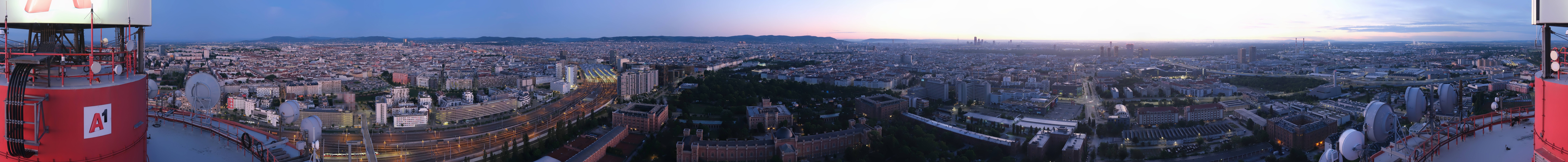 Archiv Foto Webcam Wien - Stadtpanorama