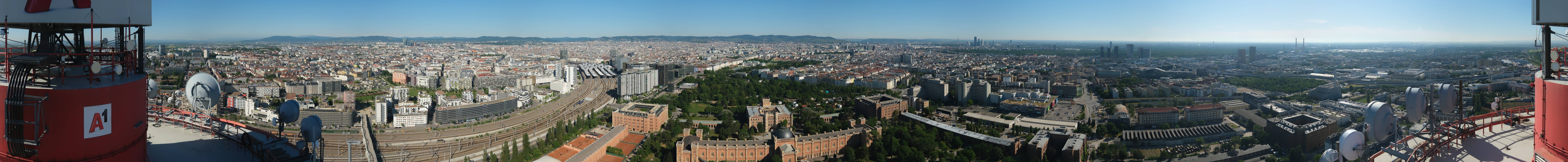 Archiv Foto Webcam Wien - Stadtpanorama