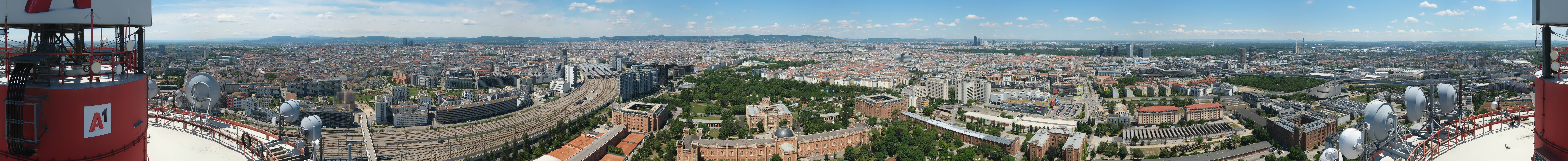 Archiv Foto Webcam Wien - Stadtpanorama