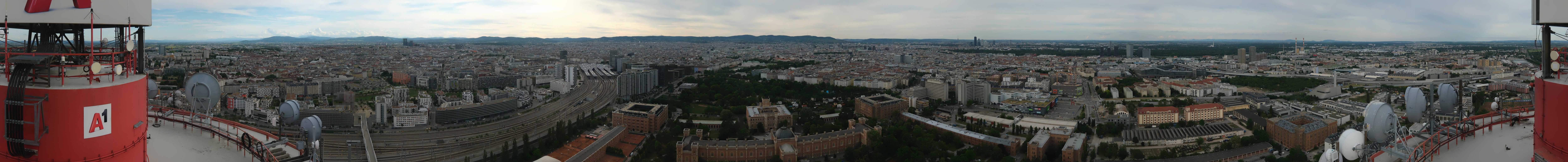 Archiv Foto Webcam Wien - Stadtpanorama