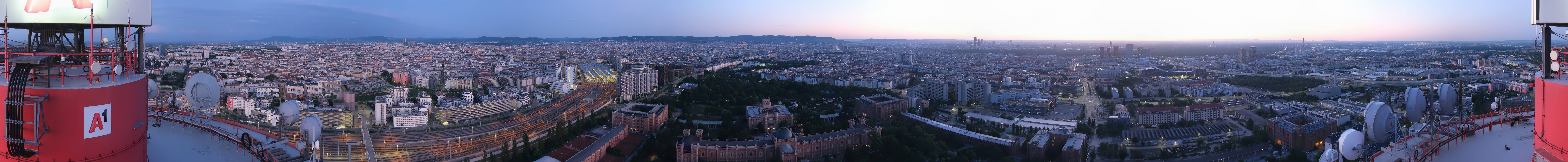 Archiv Foto Webcam Wien - Stadtpanorama