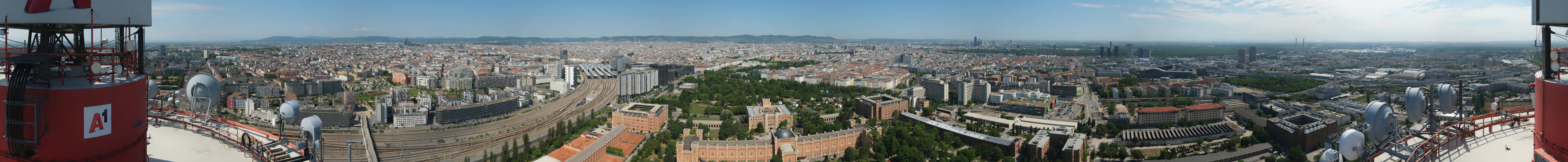 Archiv Foto Webcam Wien - Stadtpanorama