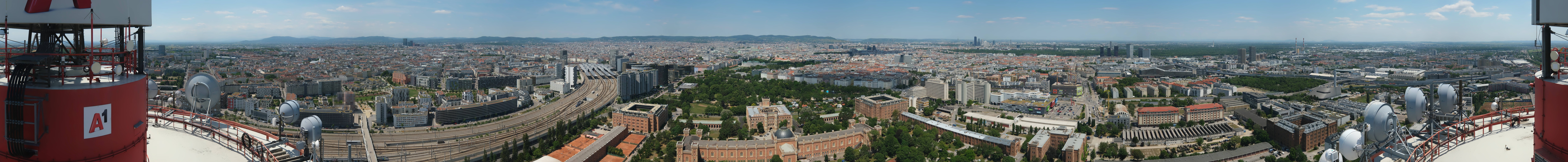 Archiv Foto Webcam Wien - Stadtpanorama