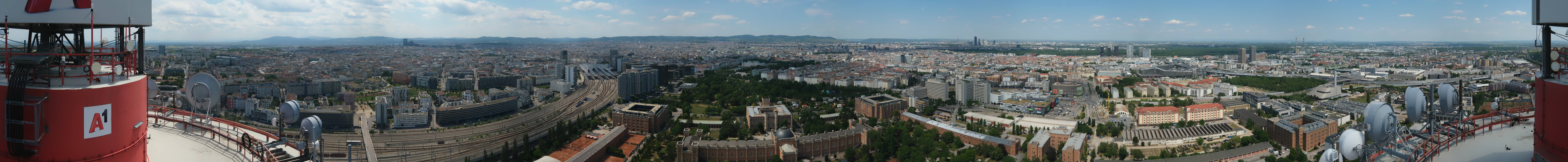 Archiv Foto Webcam Wien - Stadtpanorama