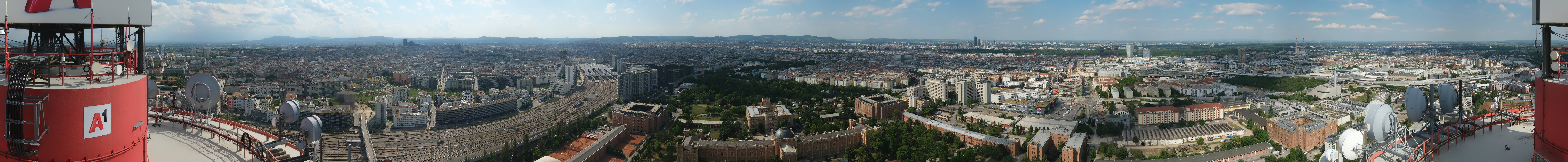 Archiv Foto Webcam Wien - Stadtpanorama