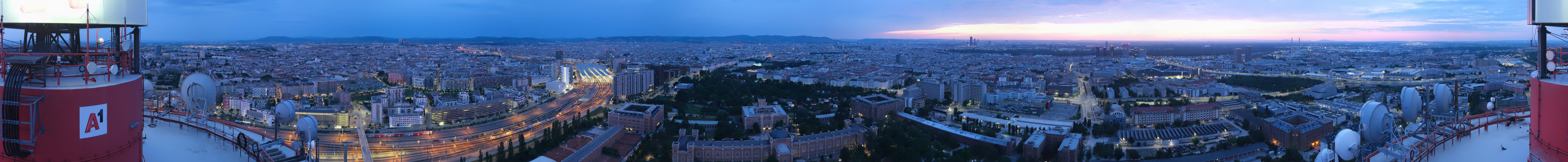 Archiv Foto Webcam Wien - Stadtpanorama