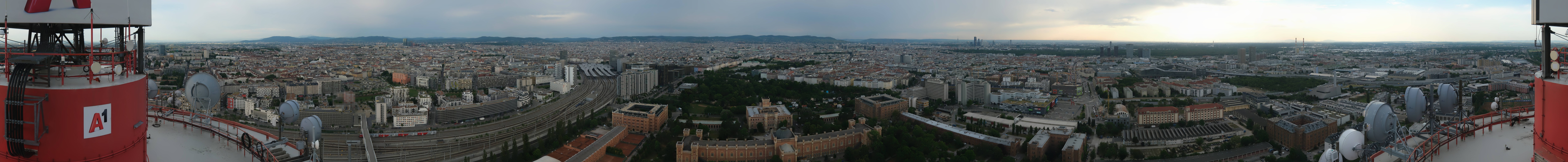 Archiv Foto Webcam Wien - Stadtpanorama