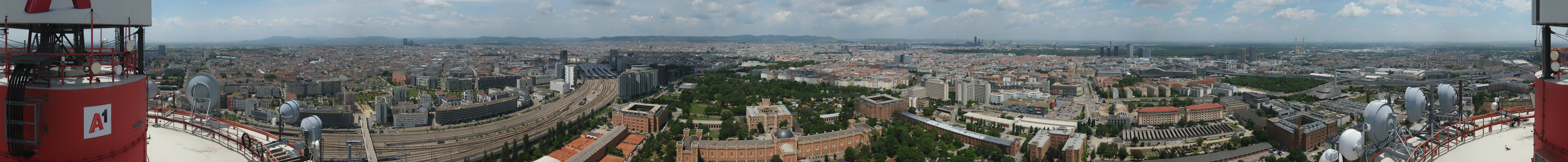 Archiv Foto Webcam Wien - Stadtpanorama