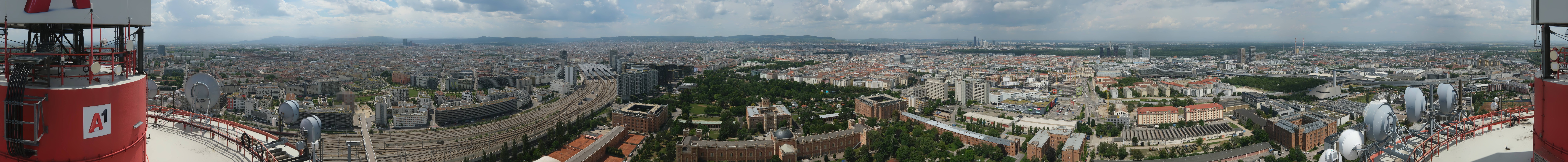 Archiv Foto Webcam Wien - Stadtpanorama