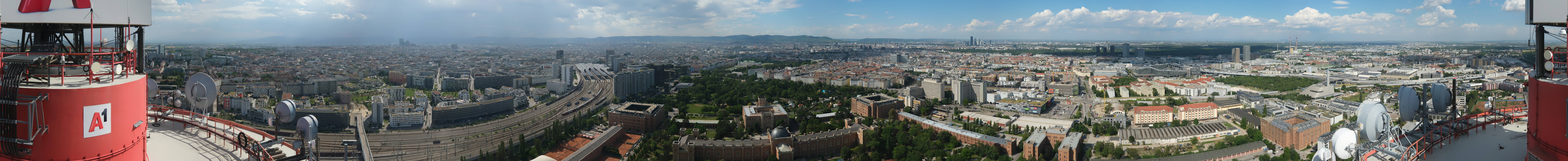 Archiv Foto Webcam Wien - Stadtpanorama