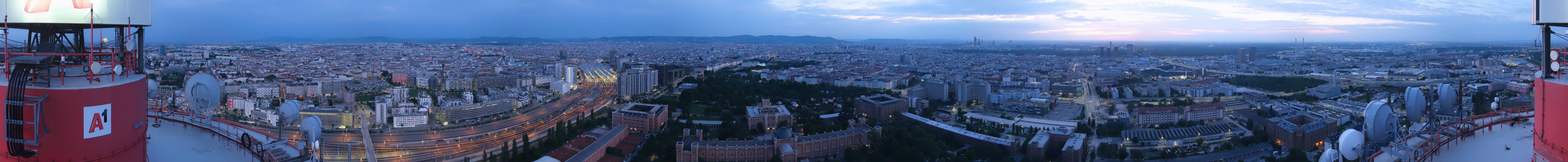 Archiv Foto Webcam Wien - Stadtpanorama