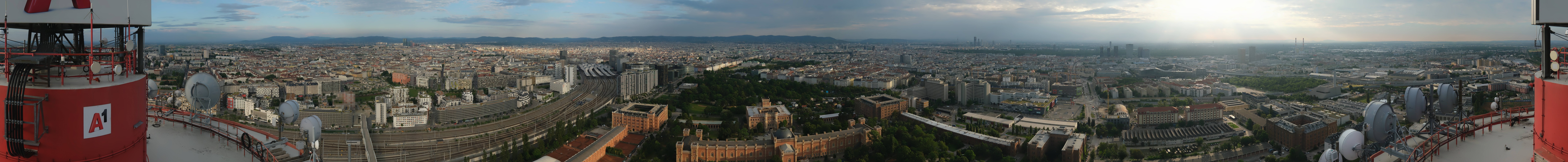 Archiv Foto Webcam Wien - Stadtpanorama