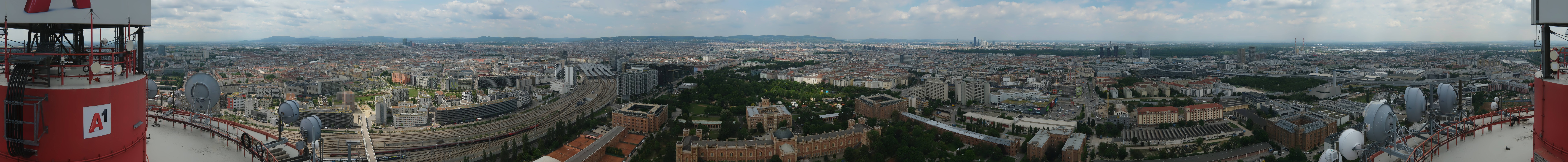 Archiv Foto Webcam Wien - Stadtpanorama