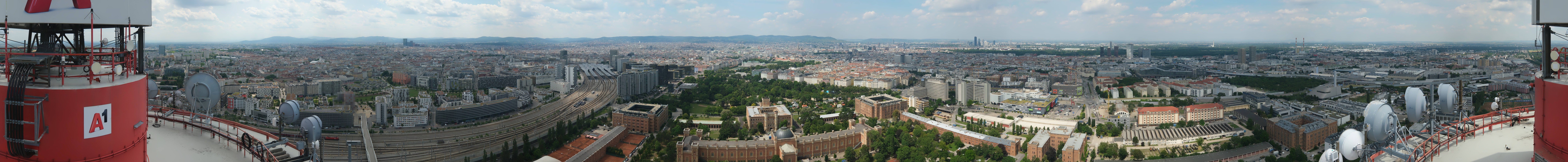 Archiv Foto Webcam Wien - Stadtpanorama