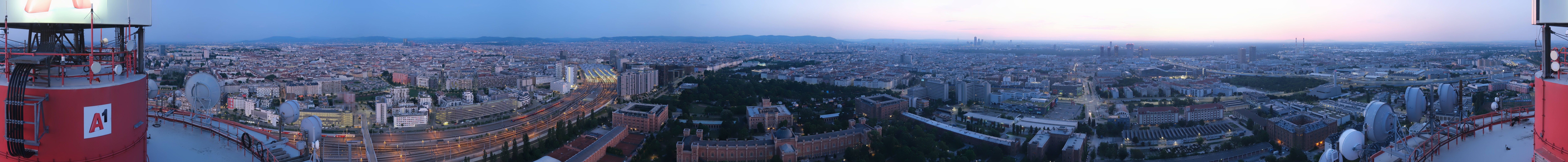Archiv Foto Webcam Wien - Stadtpanorama