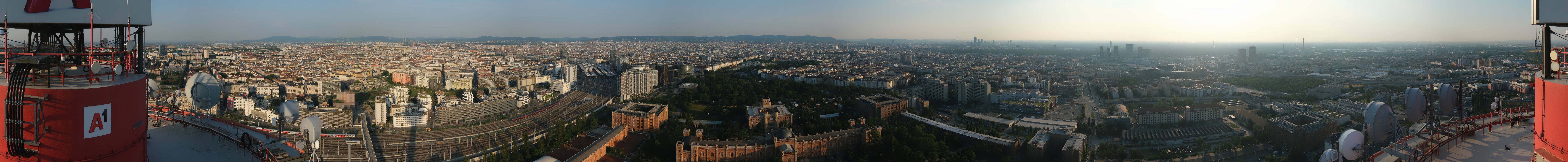 Archiv Foto Webcam Wien - Stadtpanorama