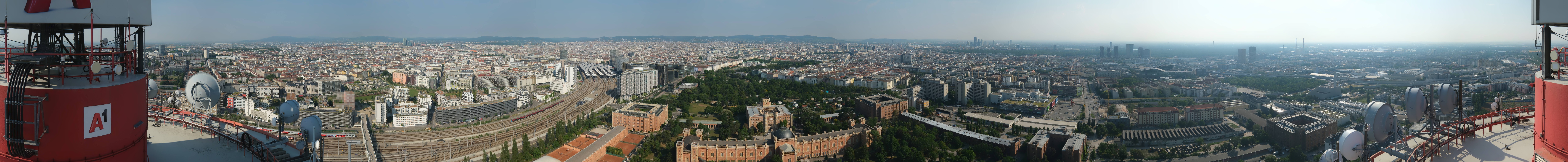 Archiv Foto Webcam Wien - Stadtpanorama