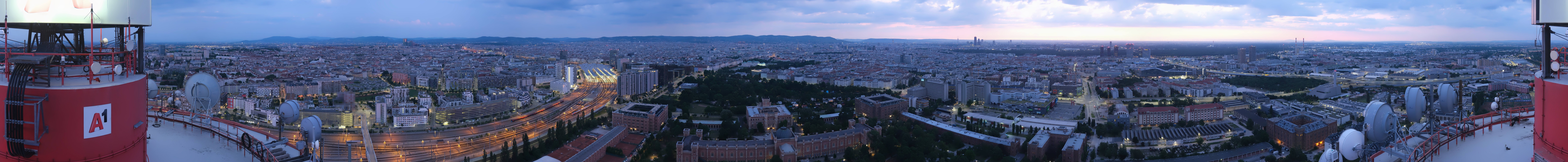 Archiv Foto Webcam Wien - Stadtpanorama