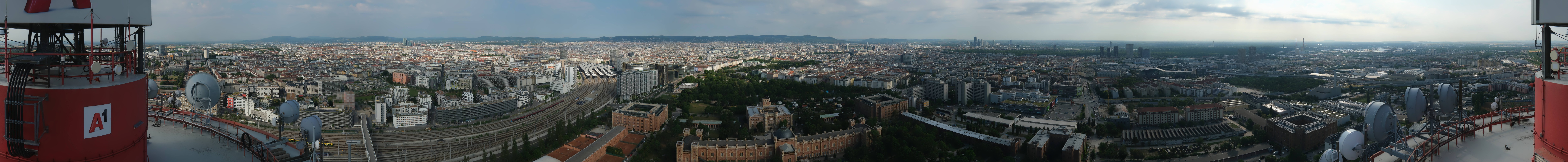 Archiv Foto Webcam Wien - Stadtpanorama