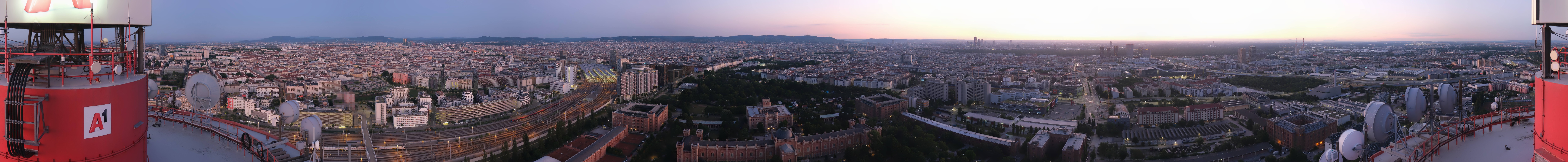 Archiv Foto Webcam Wien - Stadtpanorama