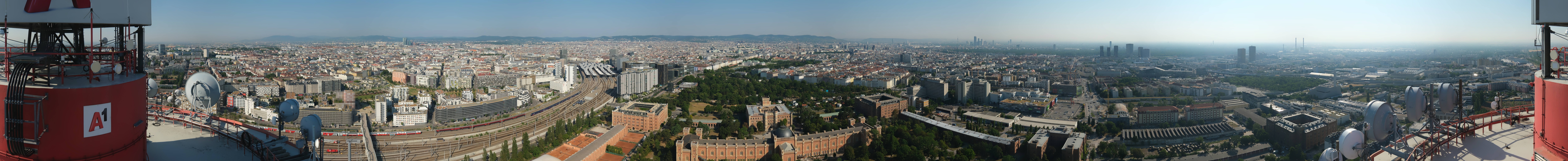 Archiv Foto Webcam Wien - Stadtpanorama