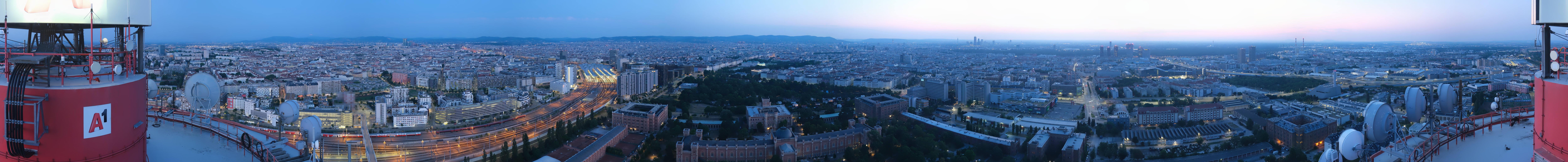 Archiv Foto Webcam Wien - Stadtpanorama