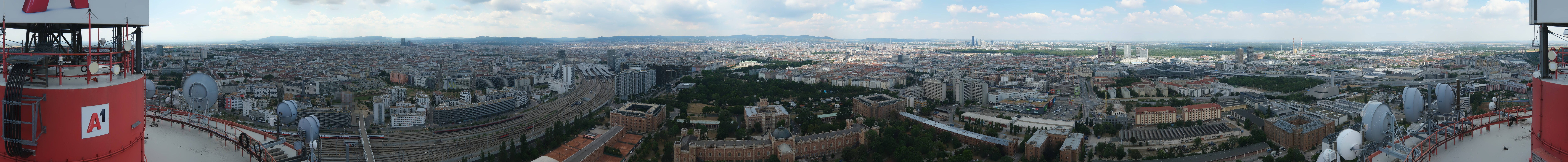 Archiv Foto Webcam Wien - Stadtpanorama