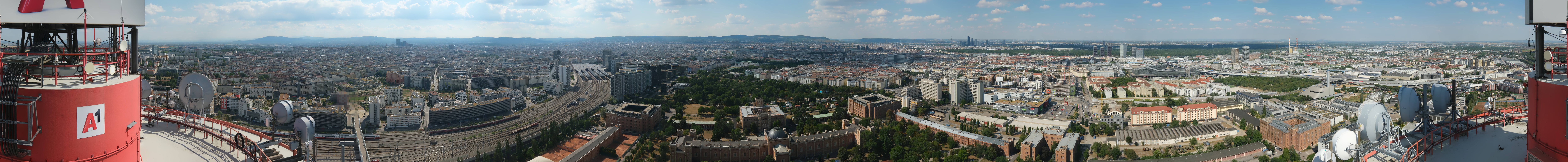 Archiv Foto Webcam Wien - Stadtpanorama