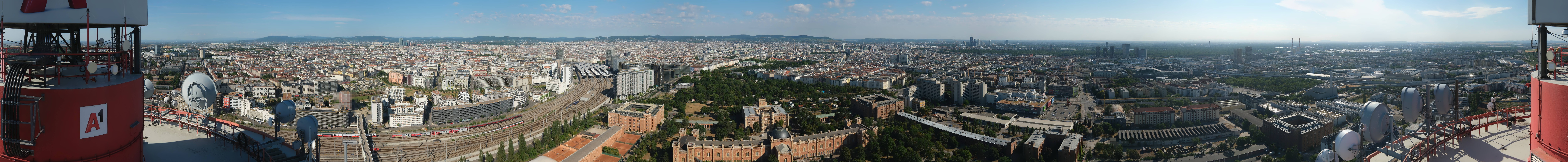 Archiv Foto Webcam Wien - Stadtpanorama