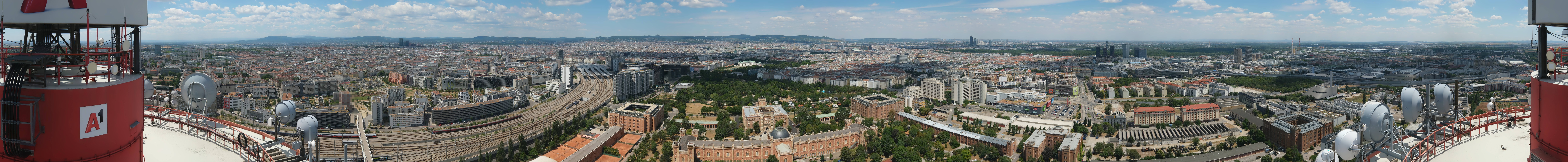 Archiv Foto Webcam Wien - Stadtpanorama