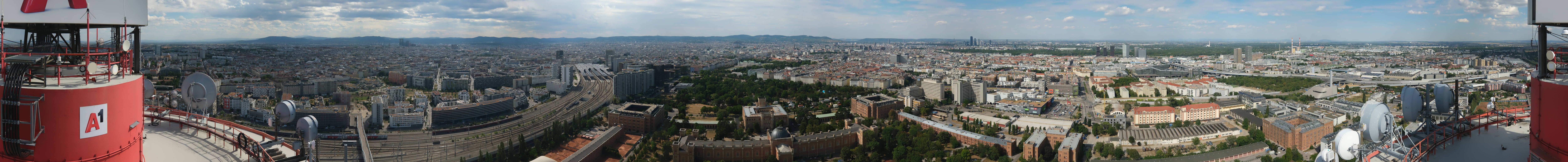 Archiv Foto Webcam Wien - Stadtpanorama