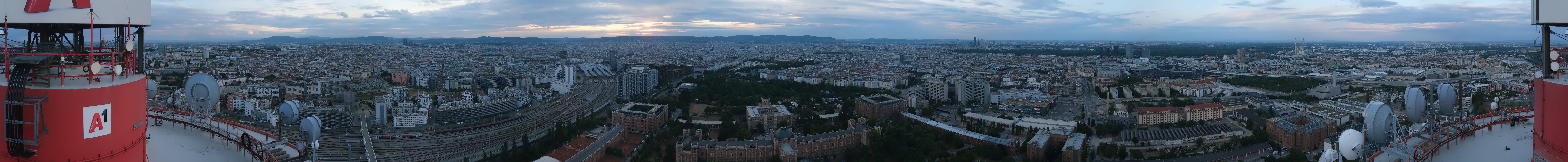 Archiv Foto Webcam Wien - Stadtpanorama