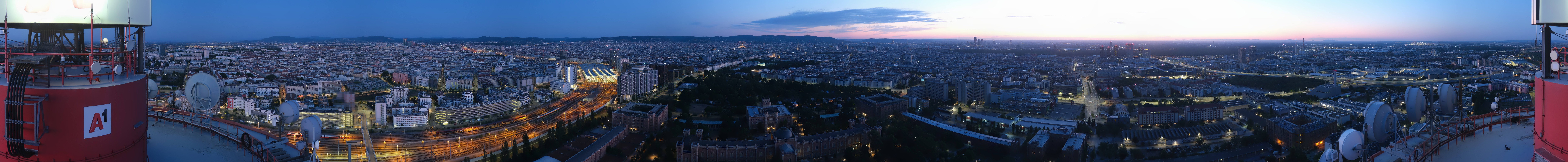 Archiv Foto Webcam Wien - Stadtpanorama