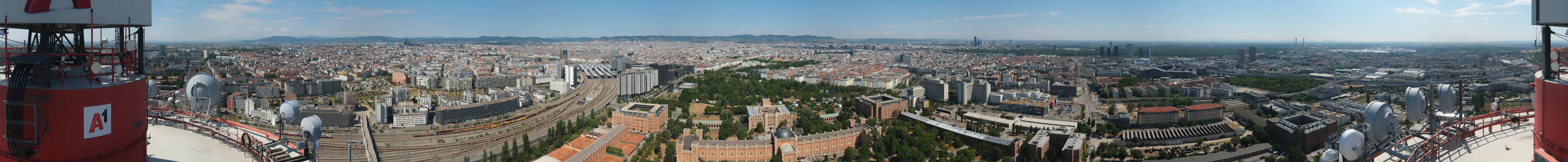 Archiv Foto Webcam Wien - Stadtpanorama