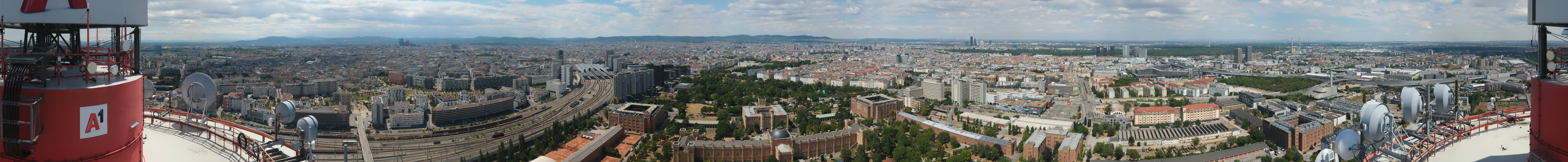Archiv Foto Webcam Wien - Stadtpanorama