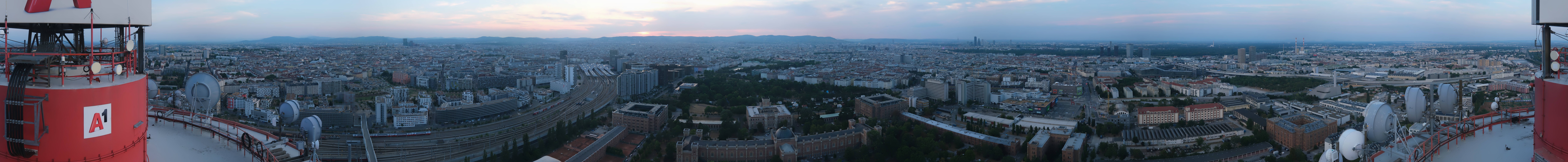 Archiv Foto Webcam Wien - Stadtpanorama